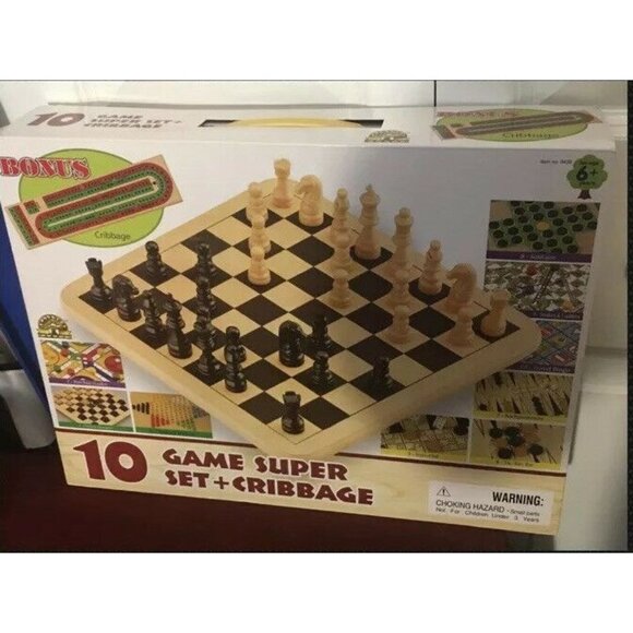 New 10 Game Super‎ Set Plus Bonus Cribbage Challenge Master Game Co - Picture 3 of 4